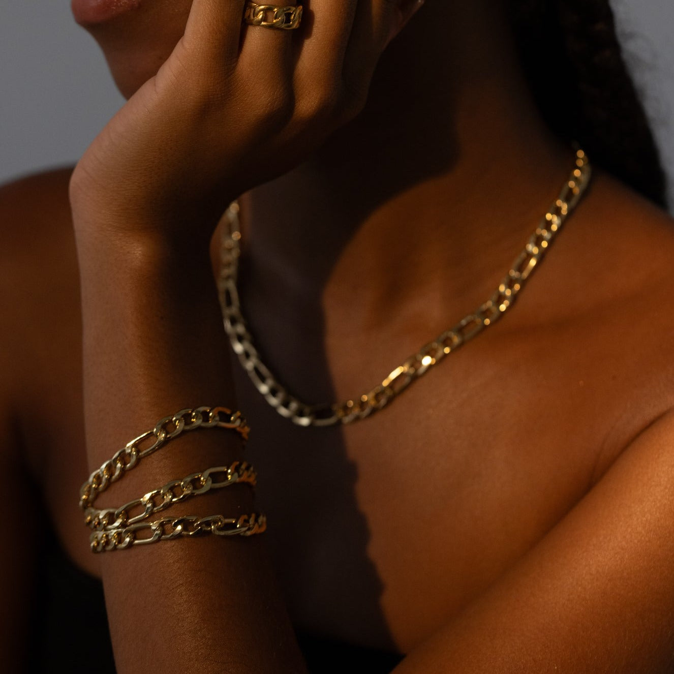 Thick Figaro Bracelet