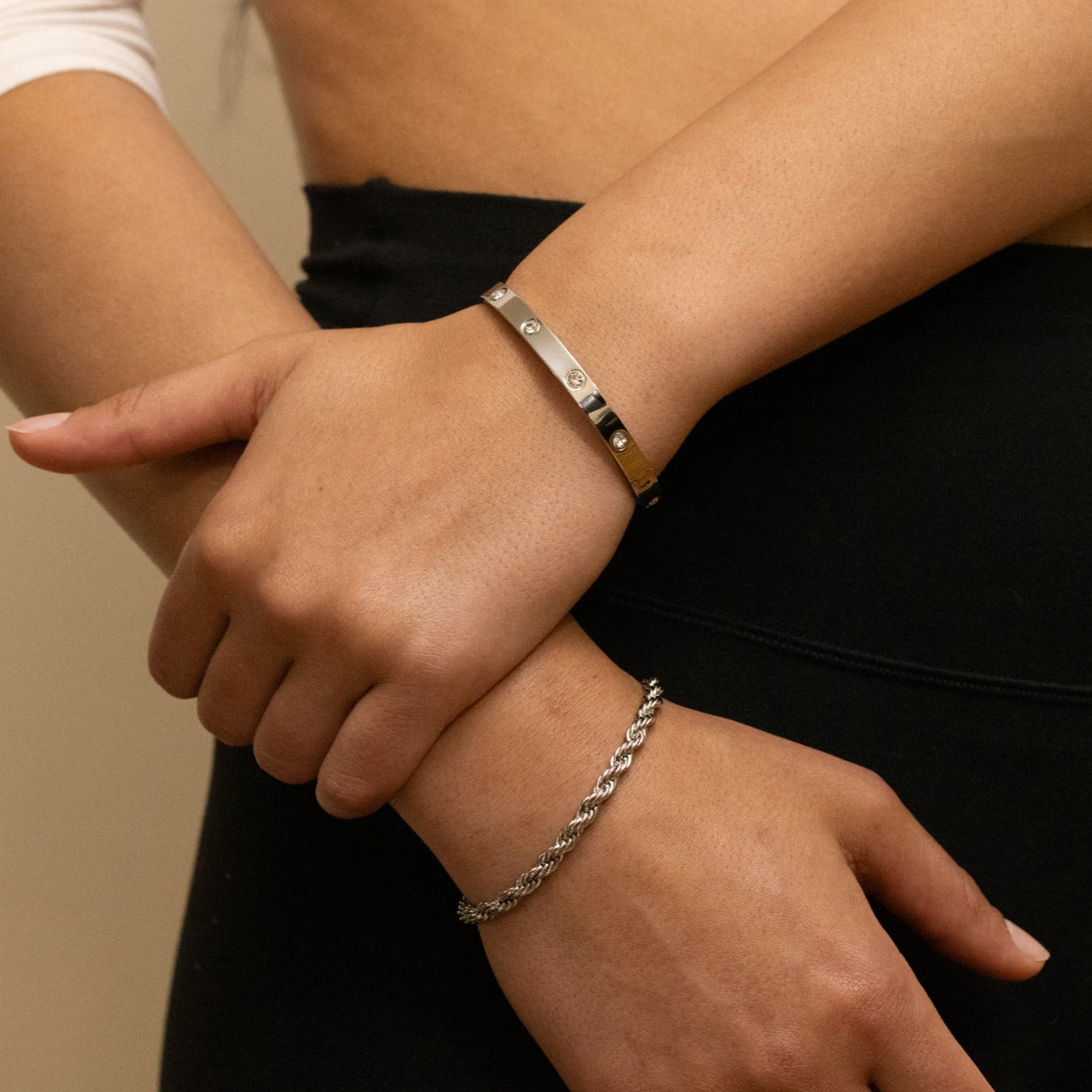 Silver Rope Bracelet