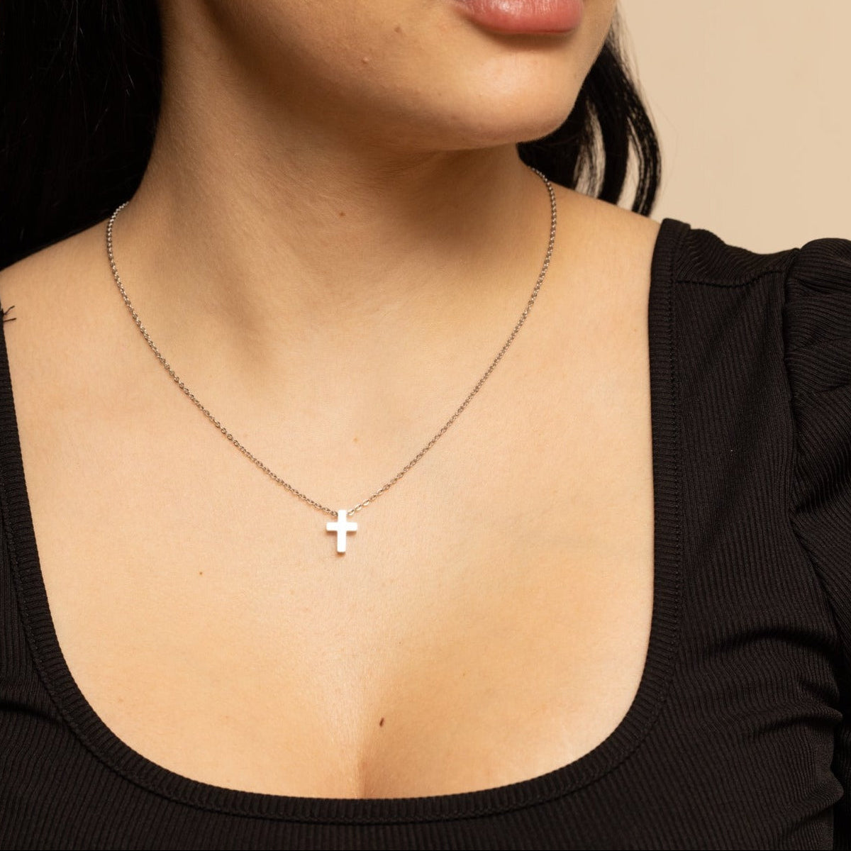 Mini Grace Cross Necklace